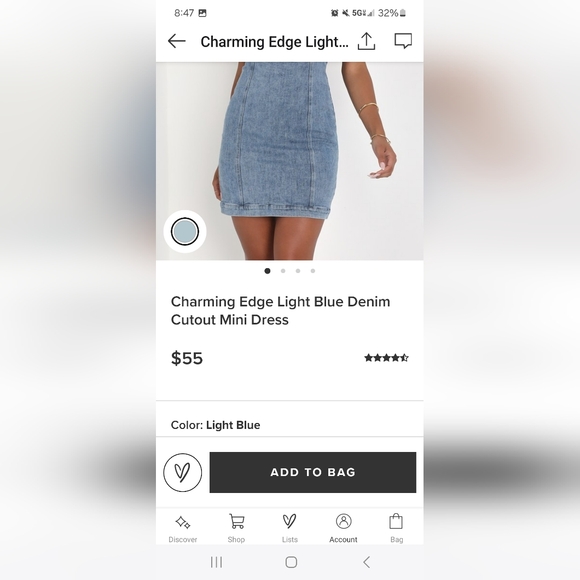 Lulu's Denim Mini Dress - Picture 8 of 9